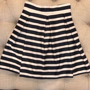 Striped Pleated Skirt, Size Small